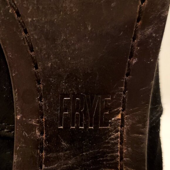 Frye black suede pull-on boots - Picture 5 of 9